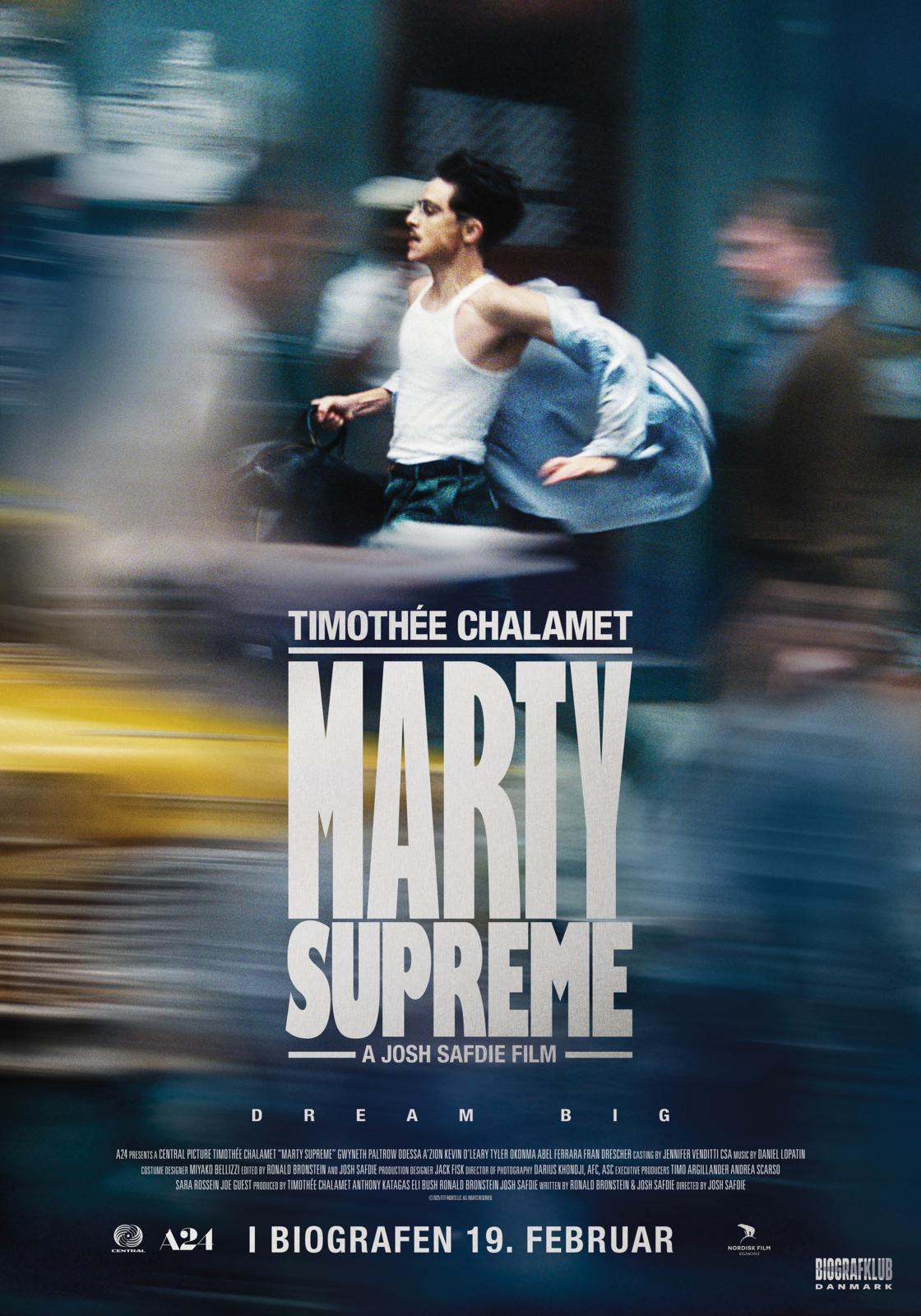 Marty Supreme -H. Bio-Timothée Chalamet