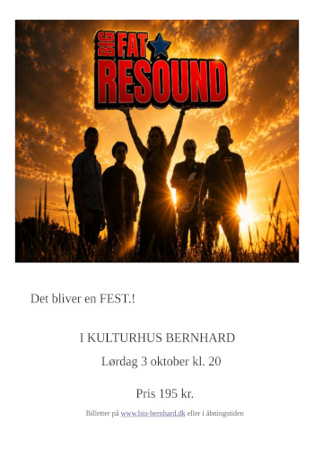 Koncert Big Fat Resound 2026