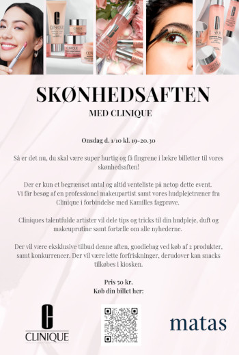 Matas: Skønhedsaften med Clinique