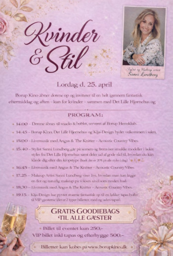 KVINDER & STIL i Borup Kino - VIP
