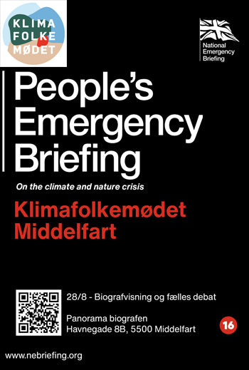 Klimafolkemødet - People's Emergency Briefing_poster