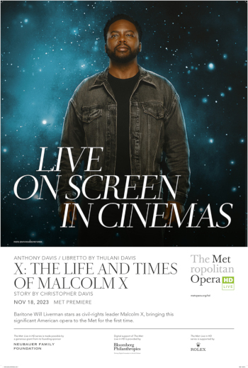 MET 23/24 - X: The life and times of Malcolm X_poster