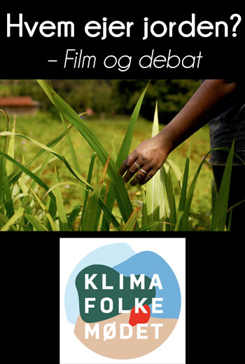 Klimafolkemødet - Hvem ejer jorden? Film og debat_poster