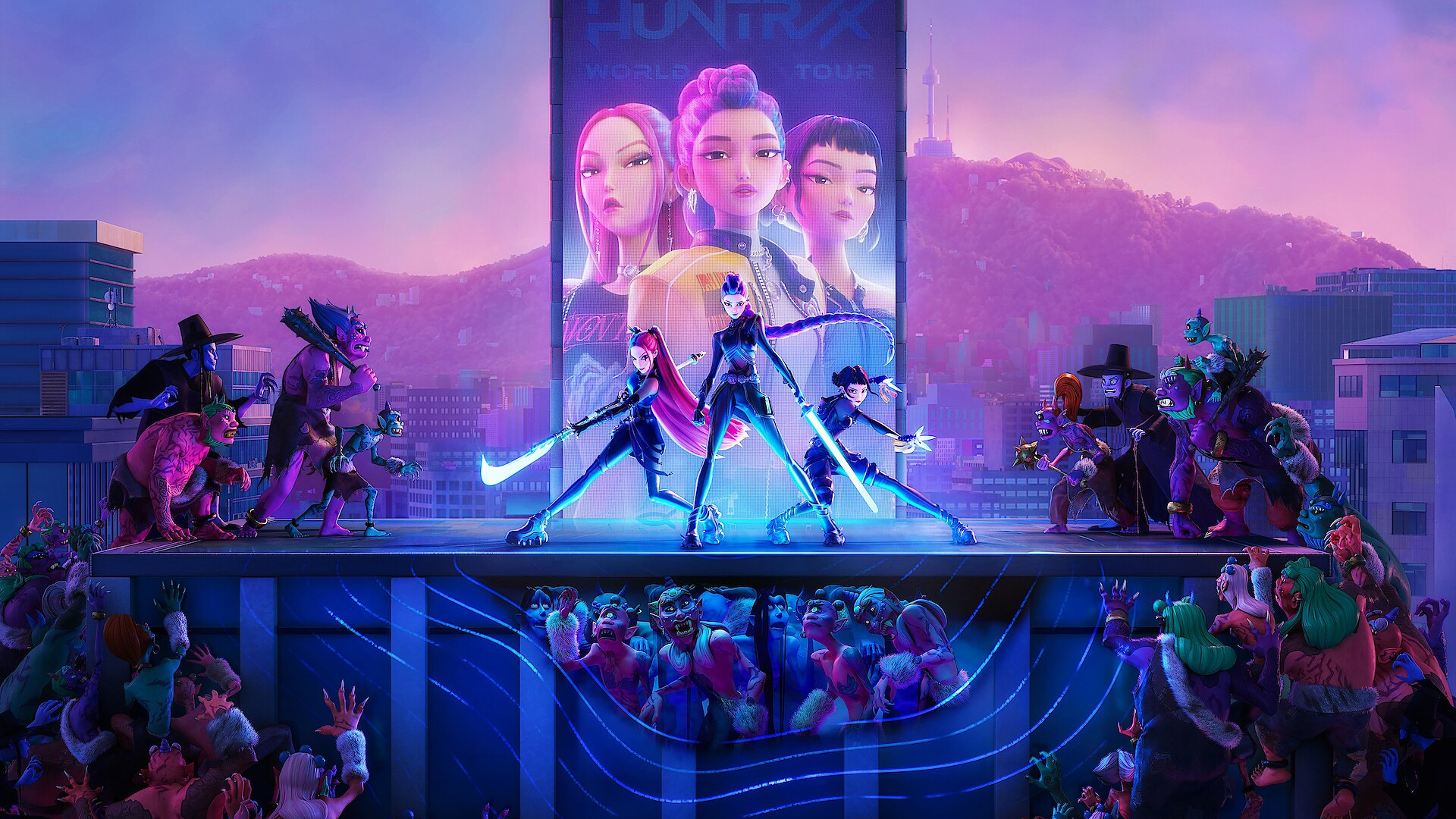 KPop Demon Hunters - Sing-along_slide_poster